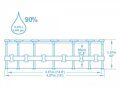 Каркасный бассейн 457х107см, 14970л, фильтр-насос 3028 л/ч,тент, лестница, Bestway, 56488 BW